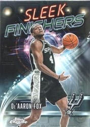 2025-26 Topps Chrome Sleek Finishers De’Aaron Fox #SF-17 card