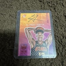2019 Panini Court Kings Fresh Paint Autographs De'Andre Hunter #FP-DAH card