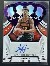 2019 Panini Crown Royale Rookie Autographs De'Andre Hunter #CR-DAH card