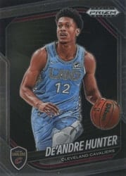 2024-25 Panini Prizm Black Base Set De'Andre Hunter #138 card