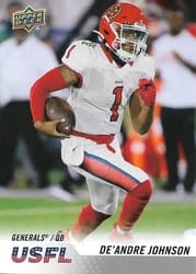 2023 Upper Deck USFL Base Set De'Andre Johnson #24 card
