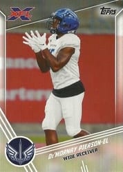 2020 Topps XFL Base Set De'Mornay Pierson-El #72 card