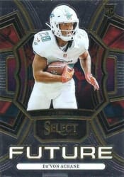 2023 Panini Select Select Future De'Von Achane #9 card