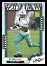 2024 Panini Prestige Youth Movement De'Von Achane #YM-DAE card
