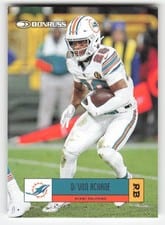 2025 Donruss Retro 2005 De’Von Achane #R05-DVA card