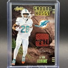 2025 Panini Absolute Ground Hoggs Materials De'Von Achane #GHM-DAC card