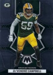 2022 Panini Mosaic Base Set De'Vondre Campbell #74 card