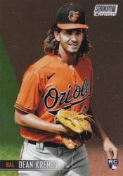2021 Stadium Club Chrome Base Set Dean Kremer #107 card