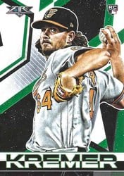 2021 Topps Fire Base Set Dean Kremer #49 card