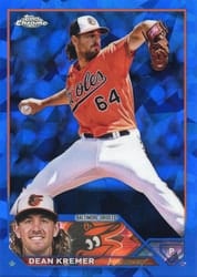 2023 Topps Chrome Sapphire Edition Base Set Dean Kremer #267 card