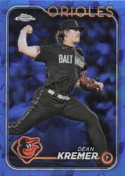 2024 Topps Chrome Sapphire Edition Base Set Dean Kremer #336 card