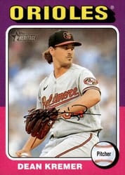 2024 Topps Heritage Base Set Dean Kremer #65 card