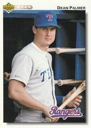 1992 Upper Deck Base Set Dean Palmer #465 card