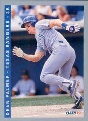 1993 Fleer Base Set Dean Palmer #325 card