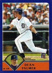 2003 Topps Base Set Dean Palmer #378 card