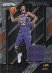 2018-19 Panini Prizm Sensational Swatches Deandre Ayton #66 card