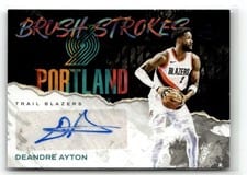 2023-24 Panini Court Kings Brush Strokes Autographs Deandre Ayton #BR-AYT
