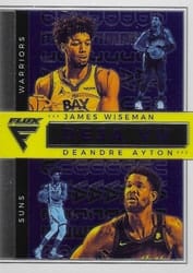 2020-21 Panini Flux Deja Vu Deandre Ayton / James Wiseman #18 card