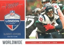 2020 Panini Prestige Worldwide DeAndre Hopkins #WW-DH card