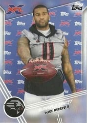 2020 Topps XFL Base Set DeAngelo Yancey #25 card