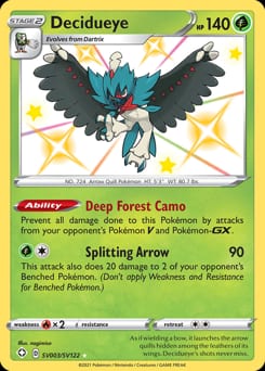 Shining Fates Shiny Vault Decidueye #SV003 card
