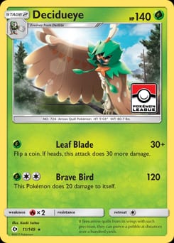Sun & Moon Decidueye #11 card
