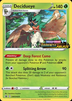 SWSH Black Star Promos Decidueye #SWSH035 card