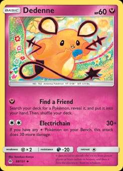 Forbidden Light Dedenne #88 card