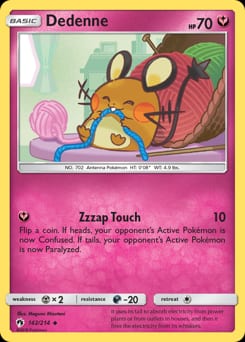 Lost Thunder Dedenne #142 card