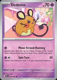 Paldean Fates Dedenne #36 card