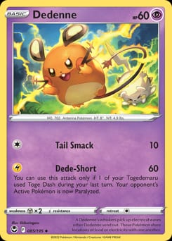 2022 Silver Tempest Dedenne #85 card