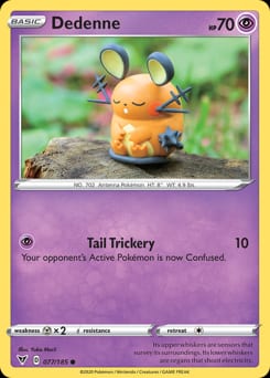 Vivid Voltage Dedenne #77 card