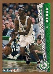 1992-93 Fleer Base Set Dee Brown #12 card