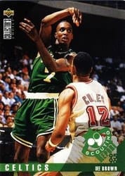 1995-96 Collector's Choice Base Set Dee Brown #322 card