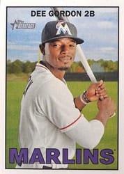 2016 Topps Heritage Base Set Dee Gordon #254b card
