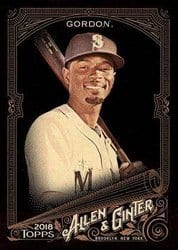 2018 Topps Allen & Ginter X Base Set Dee Gordon #183 card