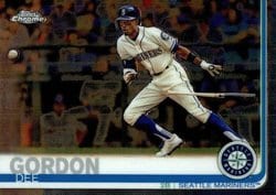 2019 Topps Chrome Base Set Dee Gordon #196 card