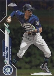 2020 Topps Chrome Base Set Dee Gordon #107 card