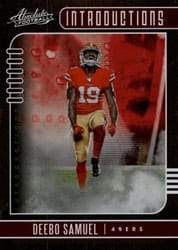 2019 Panini Absolute Introductions Deebo Samuel #6 card
