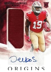 2019 Panini Origins Base Set Deebo Samuel #117 card