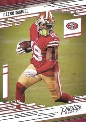 2021 Panini Prestige Base Set Deebo Samuel #145 card