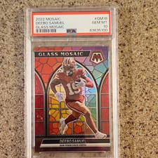 2022 Panini Mosaic Glass Mosaic Deebo Samuel #GM-18 card