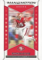 2022 Panini Rookies & Stars Man In Motion Deebo Samuel #MM-15 card