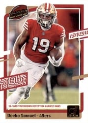 2023 Donruss Highlights Deebo Samuel #H-DS card