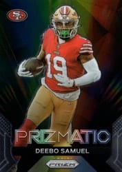 2023 Panini Prizm Prizmatic Deebo Samuel #17 card