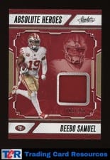 2024 Panini Absolute Absolute Heroes Memorabilia Deebo Samuel #AHM-DSL card