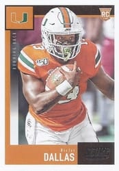 2020 Score Base Set DeeJay Dallas #392 card