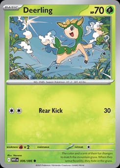 White Flare Deerling #6 card