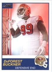 2019 Score Base Set DeForest Buckner #312 card
