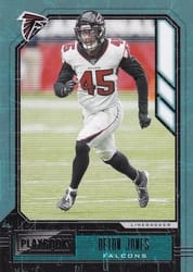 2020 Panini Playbook Base Set Deion Jones #76 card